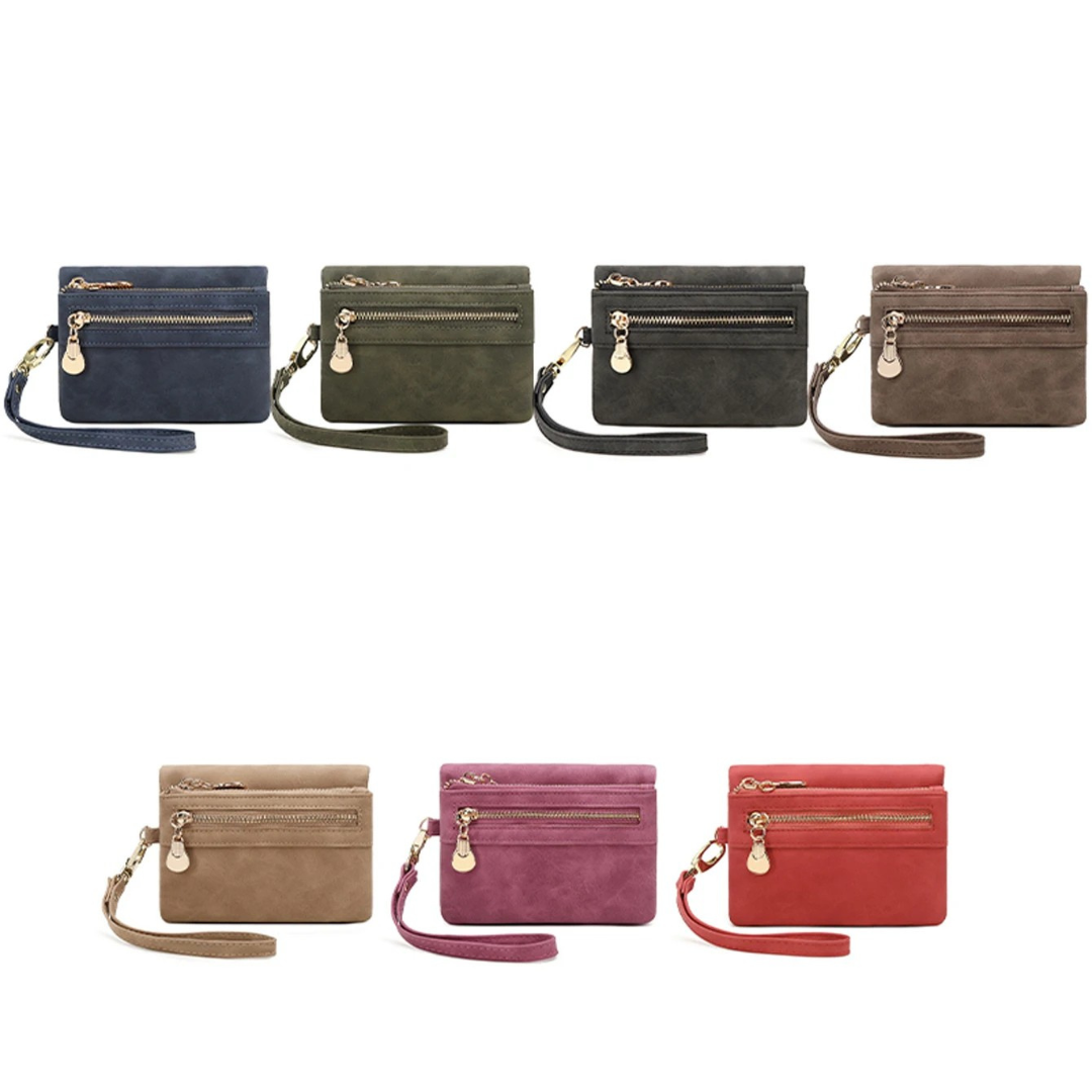 Nordspur | Zippette Kurze Falt-Wristlet-Geldbörse
