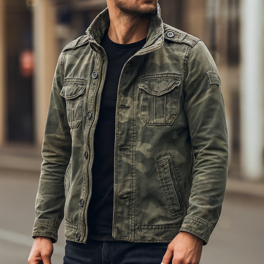 Cargo Jeansjacke mit Mehrfach-Taschen & Robustem Design – UrbanTrail Jacket