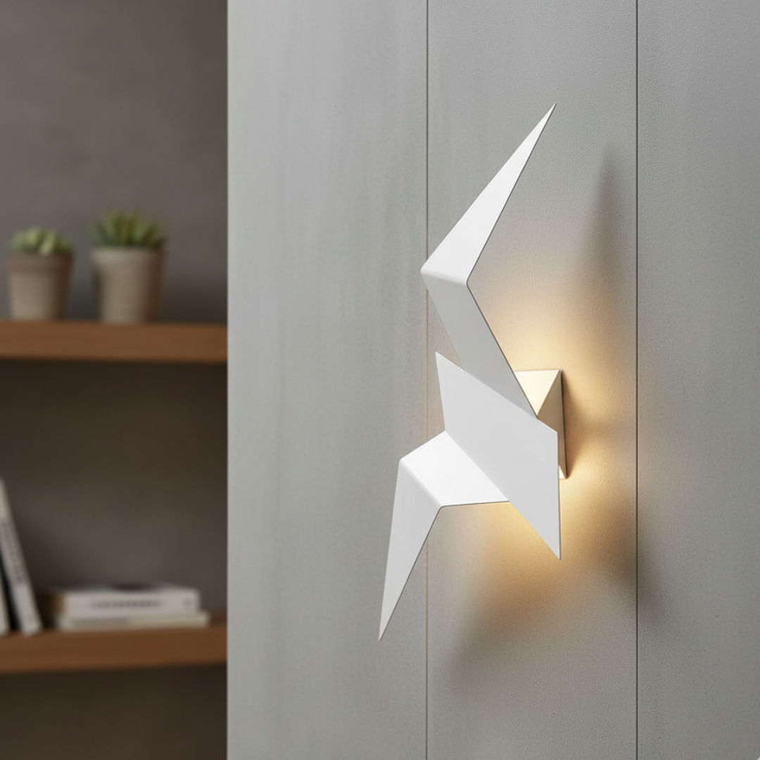 Innenbeleuchtung Vogel-Wandleuchte aus Metall & LED – SkyWing Light