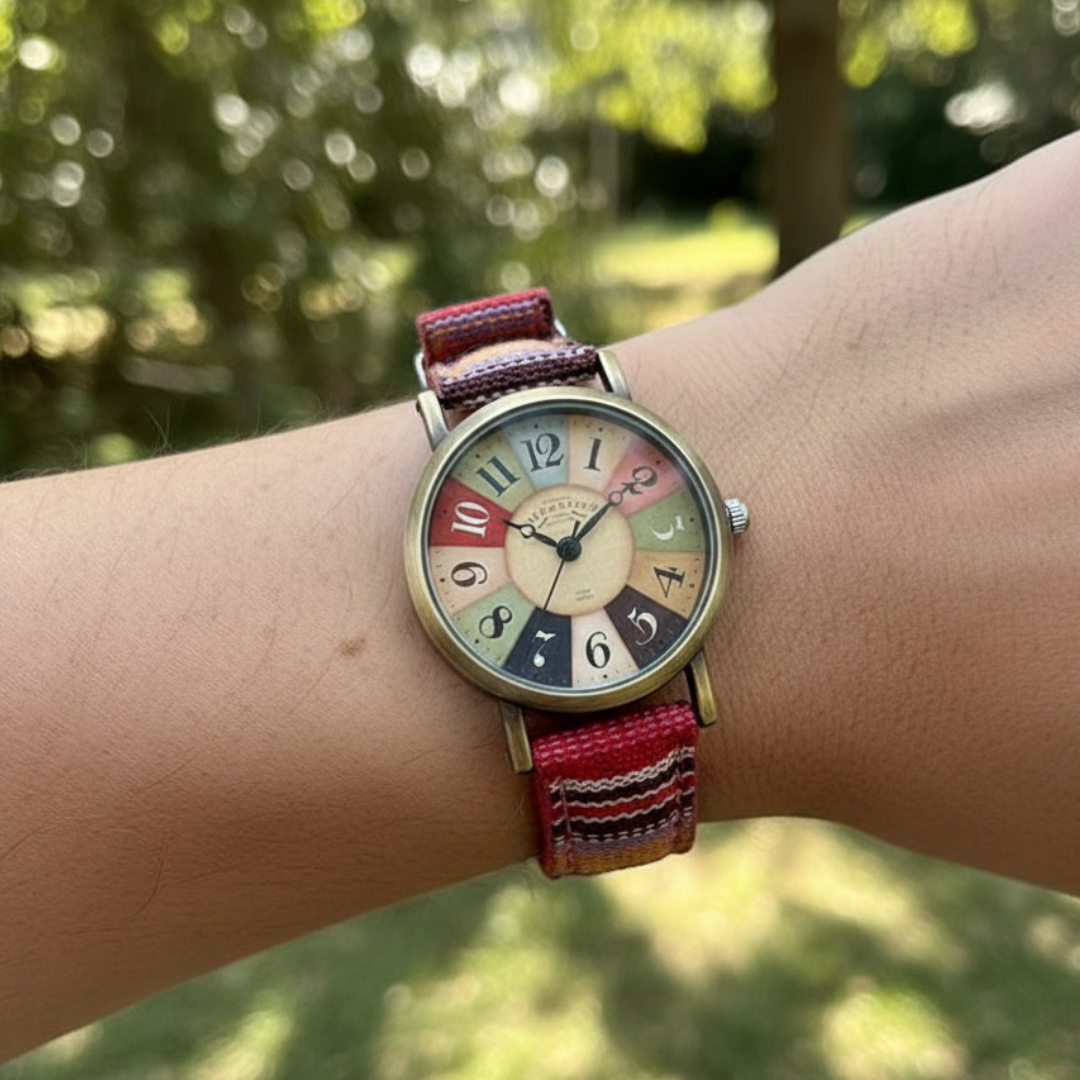 Uhren mit Regenbogen-Design & Vintage-Zifferblatt – Aurora Timepiece