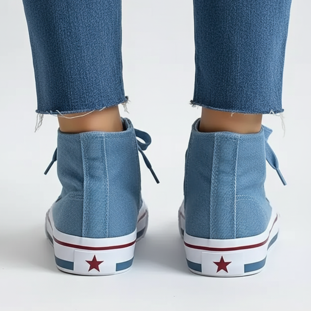 Nordspur | Denim Rebel Hohe Sneakers