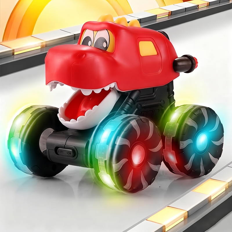 Press & Go Dinosaurier Spielzeugauto mit Lichtern