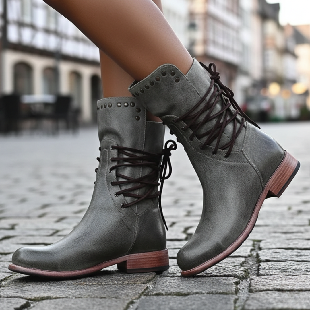 Stiefel Damen mit Schnürung & Komfortsohle – UrbanLace Boots
