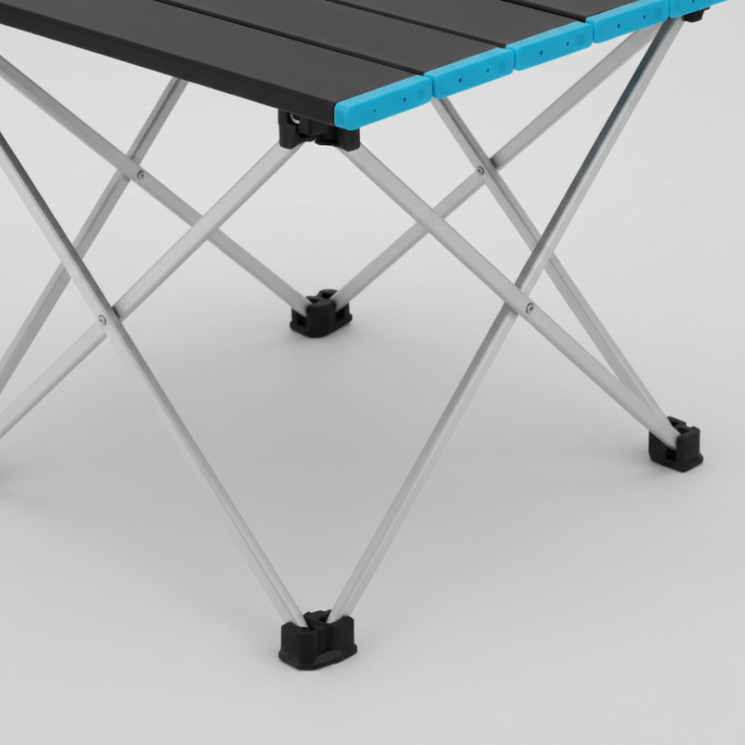 faltbarer campingtisch Faltbarer Campingtisch aus Edelstahl – LightTable Pro
