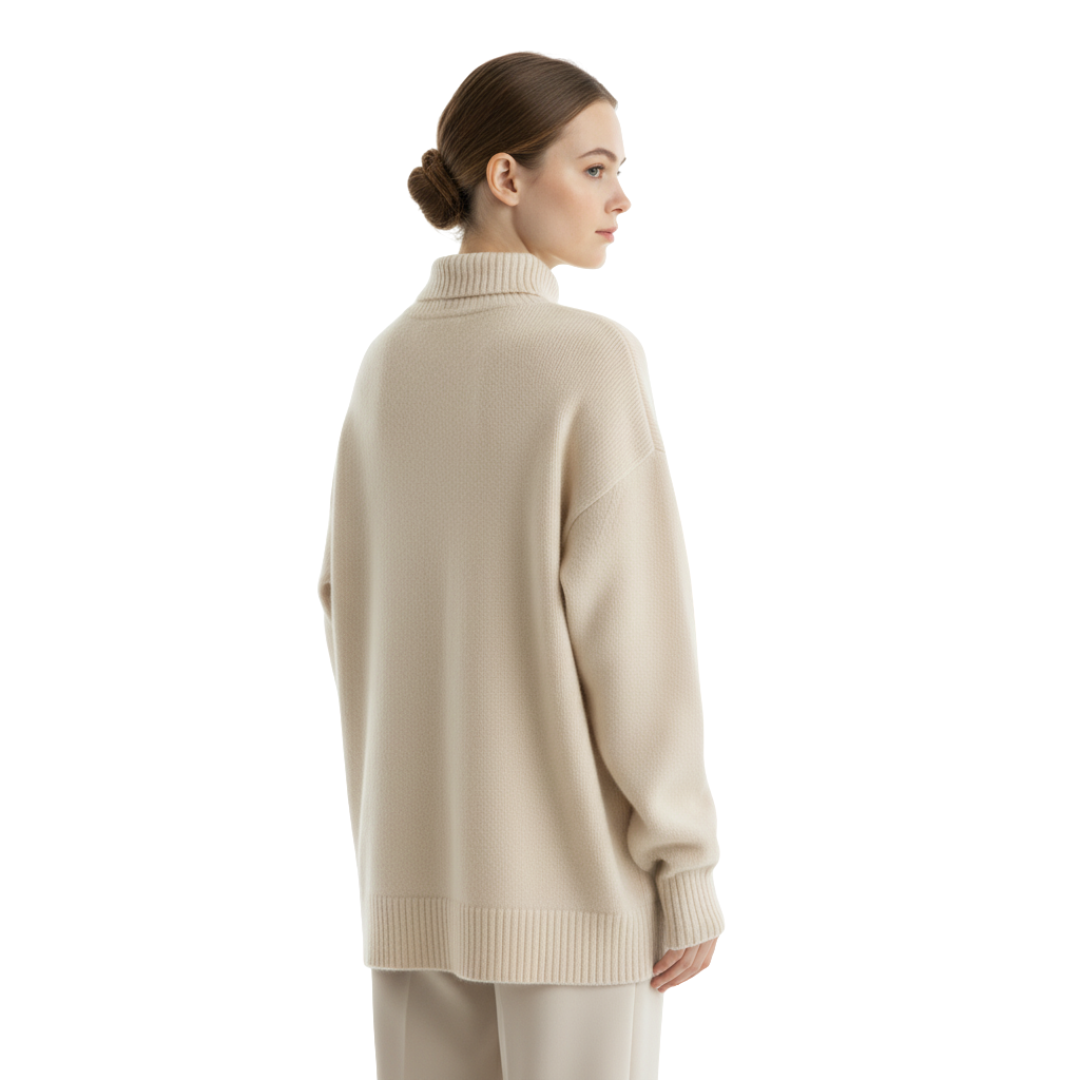 Nordspur | LuxeWool Pullover mit hohem Kragen