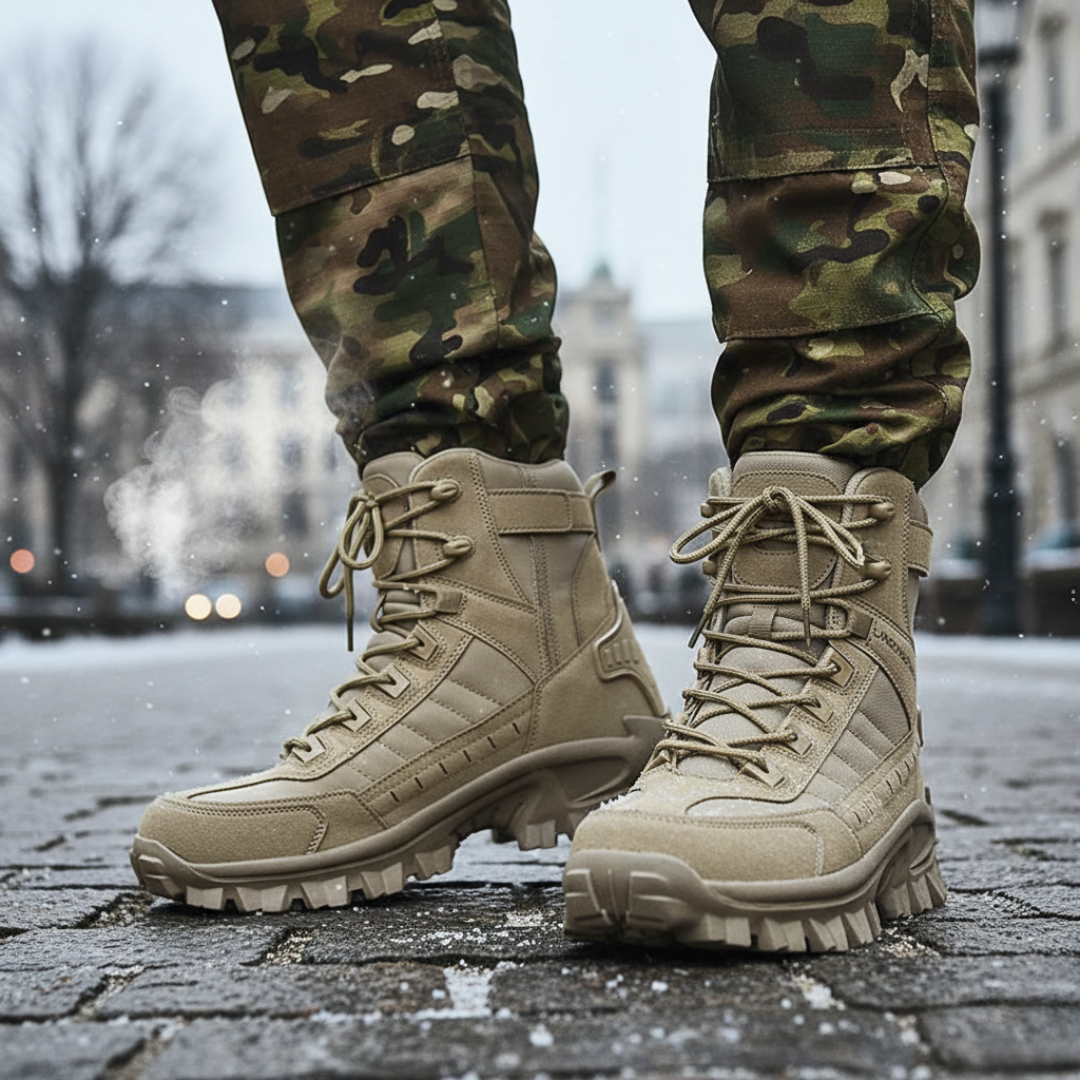 Stiefel Herren Tactical Winter mit Grip-Sohle & Warmfutter – TerraForce Boots