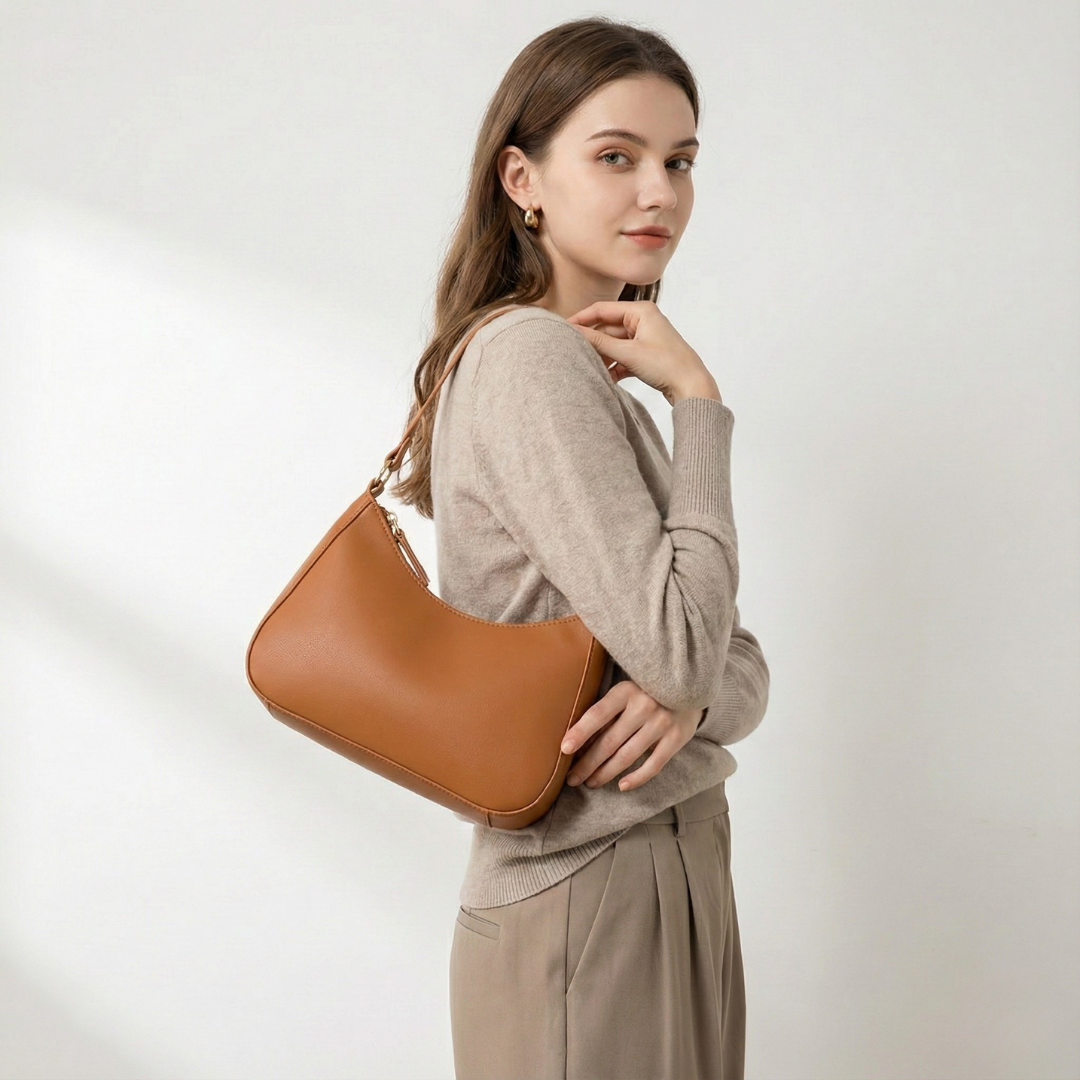 Nordspur | Kleine weiche PU-Schultertasche