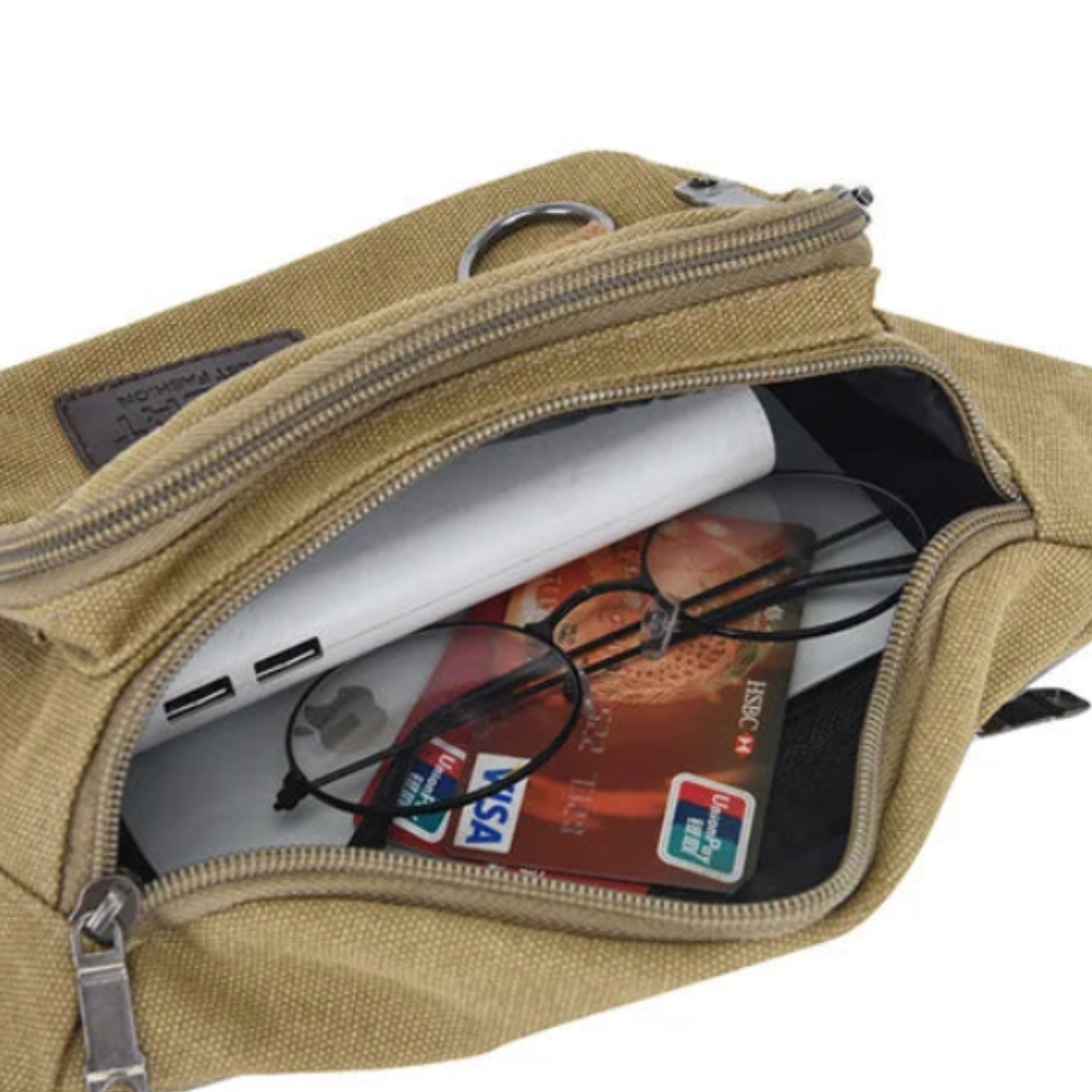 Nordspur | Canvasoro Dicke Canvas-Gürteltasche