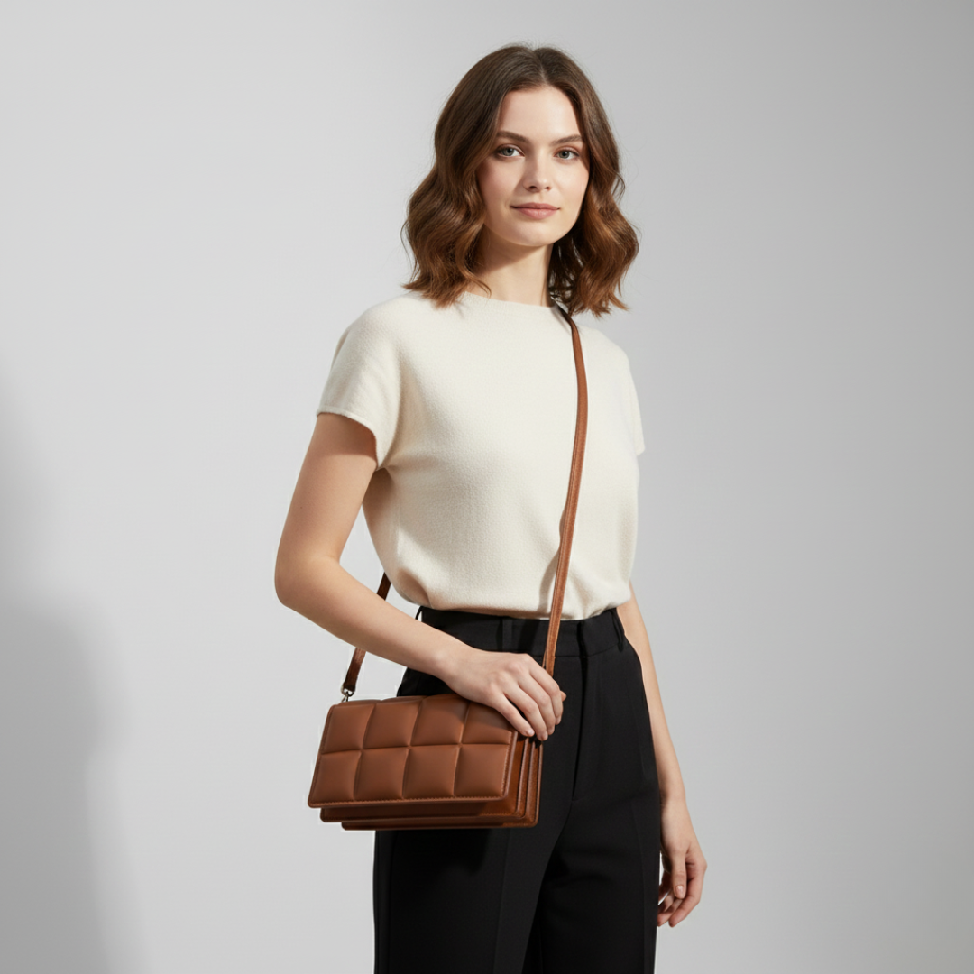 Nordspur | Kleine gepolsterte Schultertasche