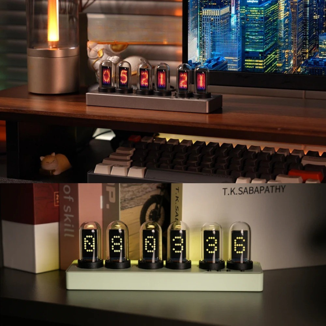 Nordspur | Luminixel Nixie-Stil Digitaluhr