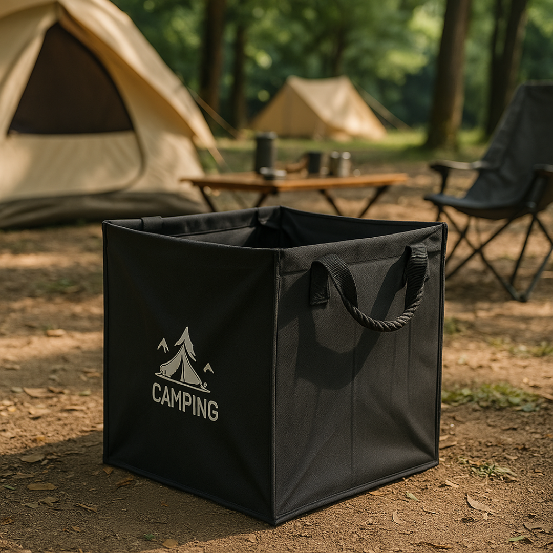 Faltbare Camping-Mülltonne aus Oxford-Gewebe – CampFold 40L
