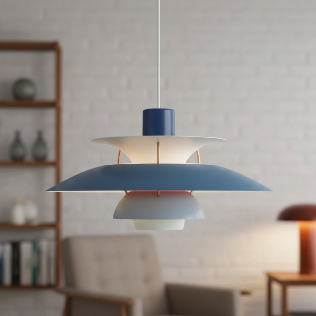 Innenbeleuchtung Runde Hängeleuchte aus Metall Ø30 cm – LumoSphere Light