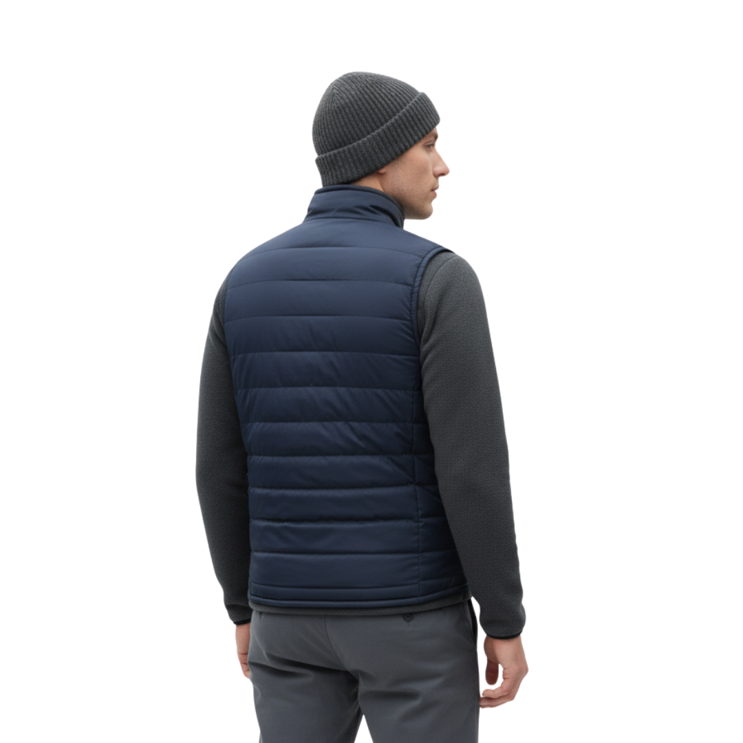 Beheizte Weste mit 9 Heizzonen & Doppelschalter – HeatFlex USB-C Elektrische Heizweste für Herren & Damen