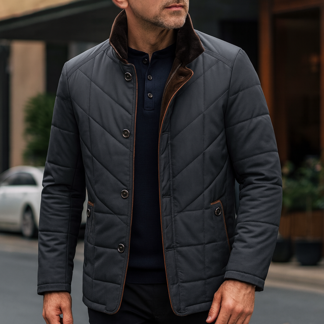 Wintermantel Herren wasserdicht & gefüttert – Nordberg Quilted Coat