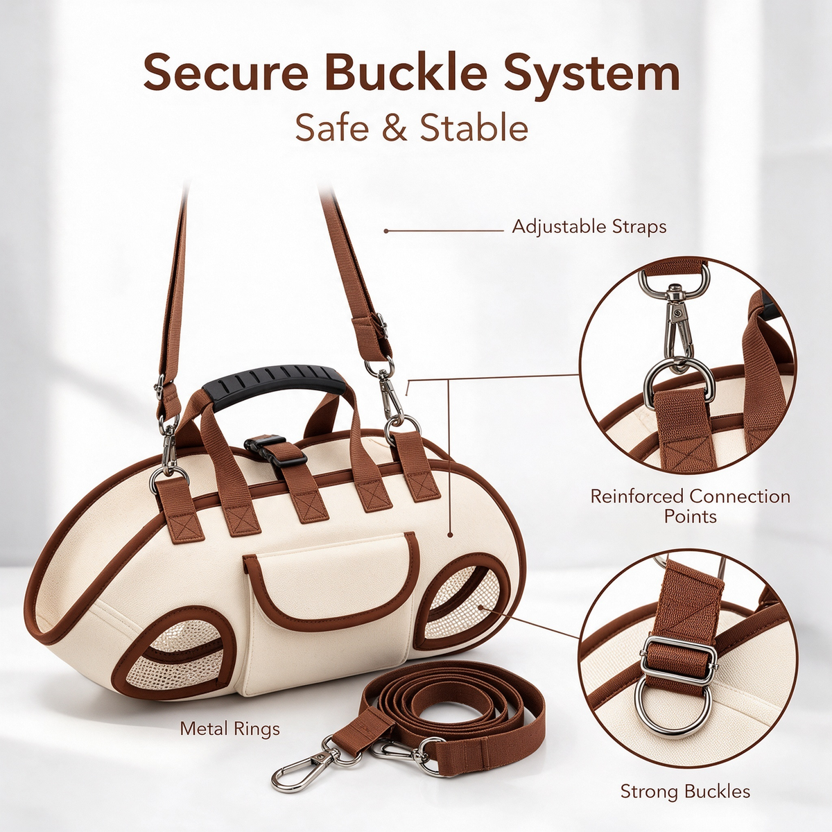 Multifunktionaler Rucksack mit Gurt
