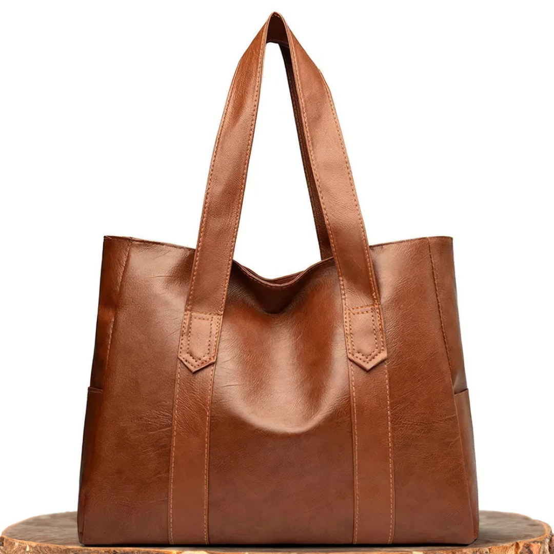 Leder Umhängetasche für Damen mit Magnetverschluss – Verona Classic Bag