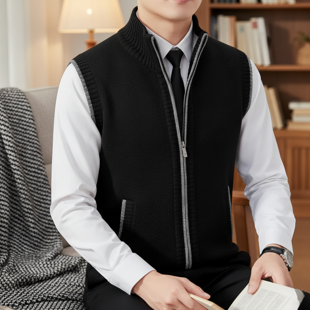 Pullover Bodywarmer Herren mit Reißverschluss & leichter Isolierung – ClassicLayer Vest