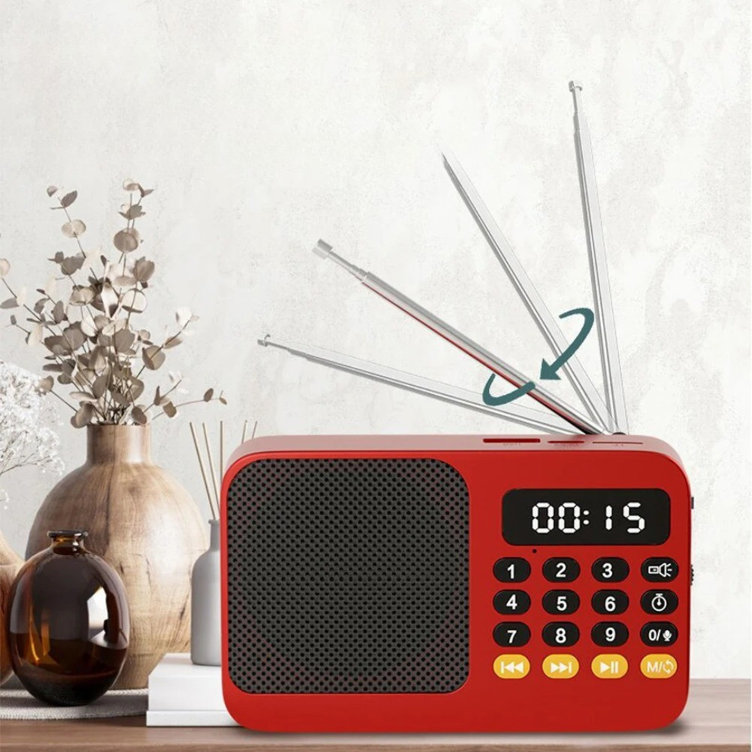 Nordspur | Audionix Tragbarer Akku-Radioempfänger mit Bluetooth-Lautsprecher