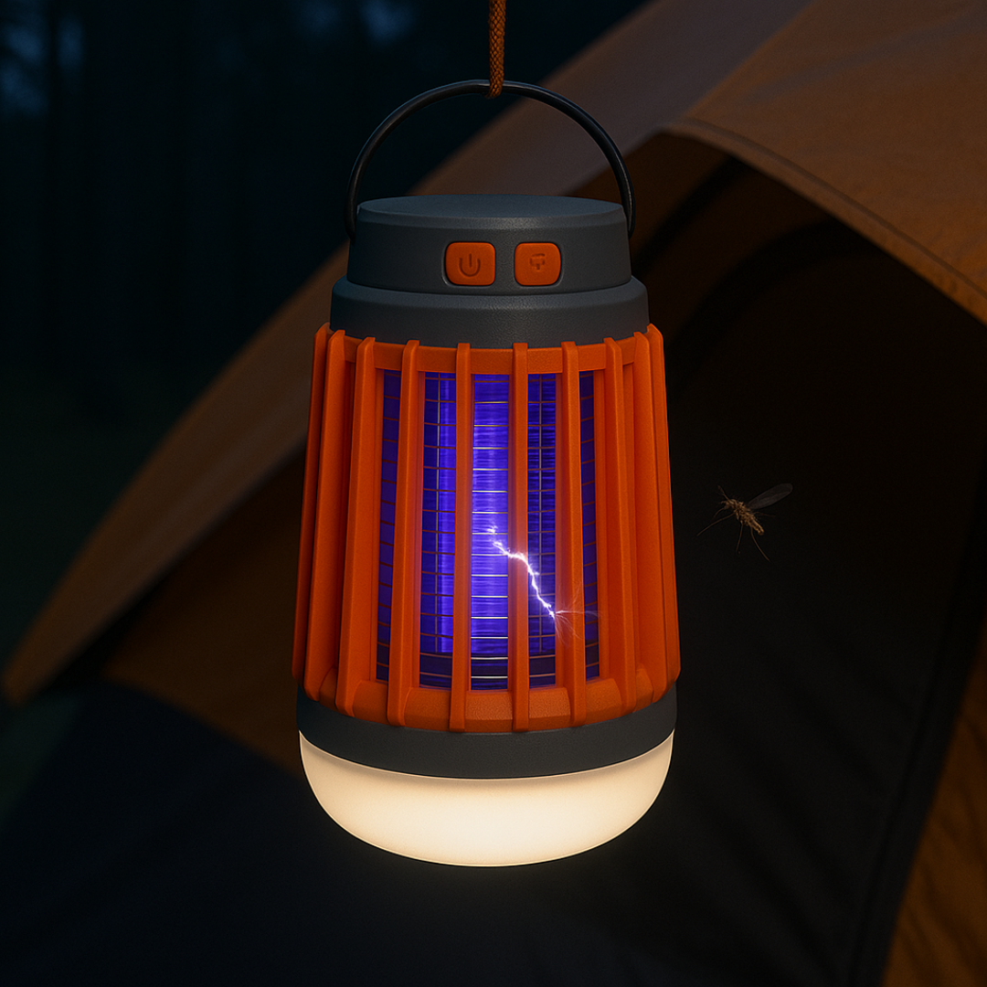 Solar Mückenlampe mit UV & LED Licht – SunZap Nova
