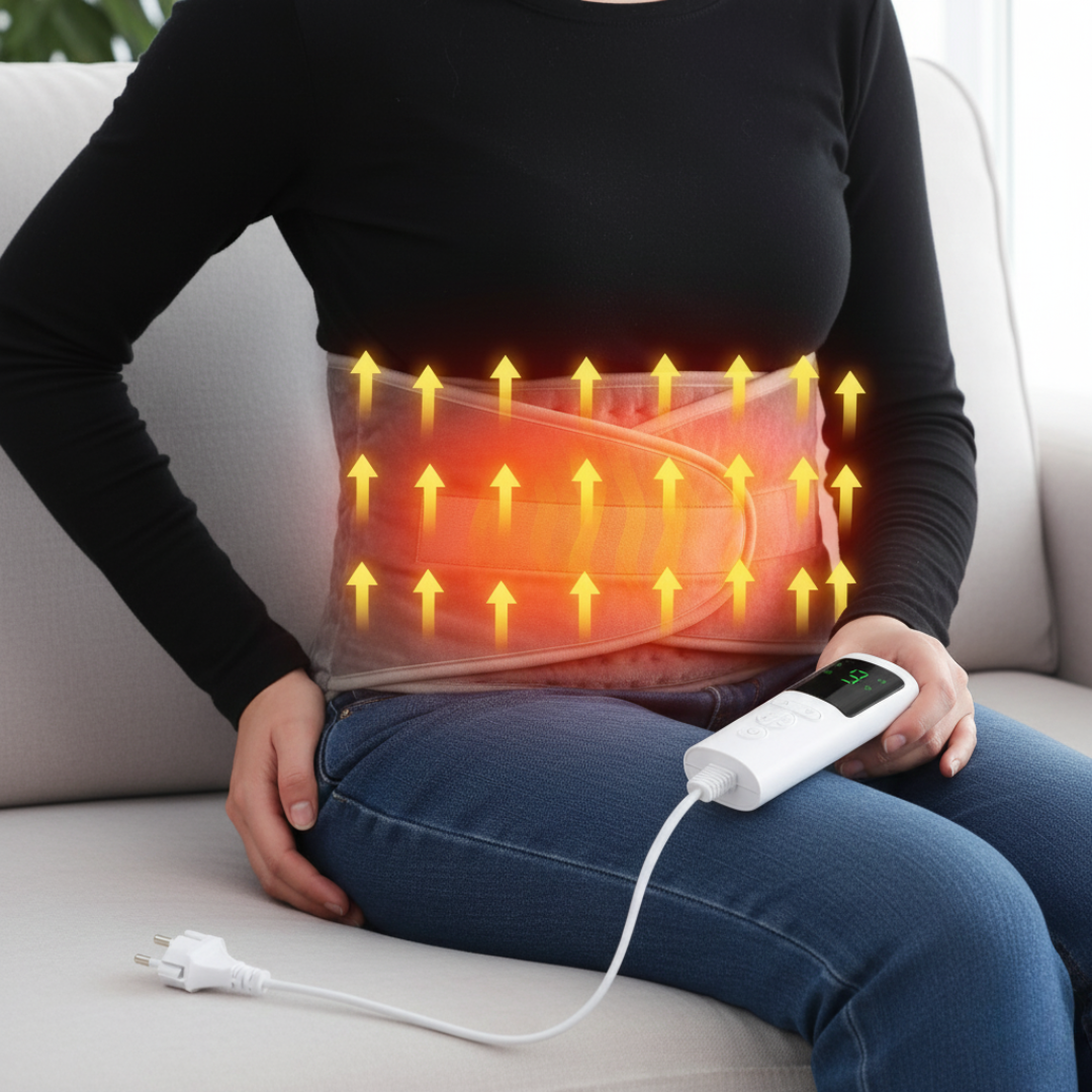 Körperwärmer Heizgürtel mit 9 Temperaturstufen & Timer – HeatFlex Pad