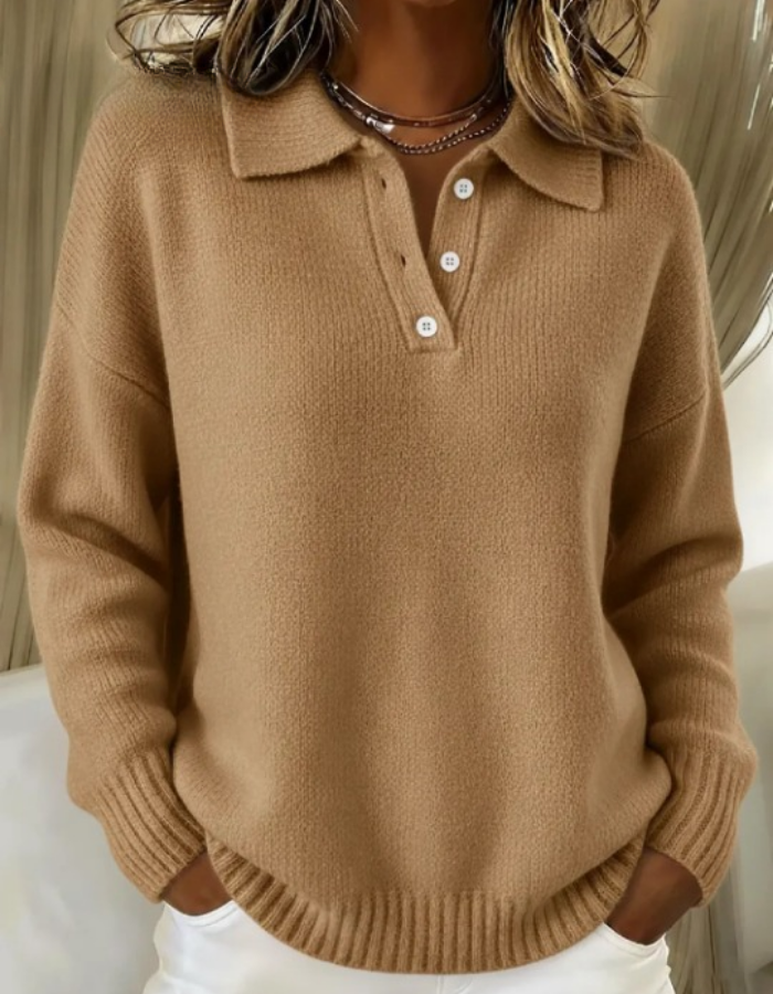 Lässiger Alltags-Polo-Pullover