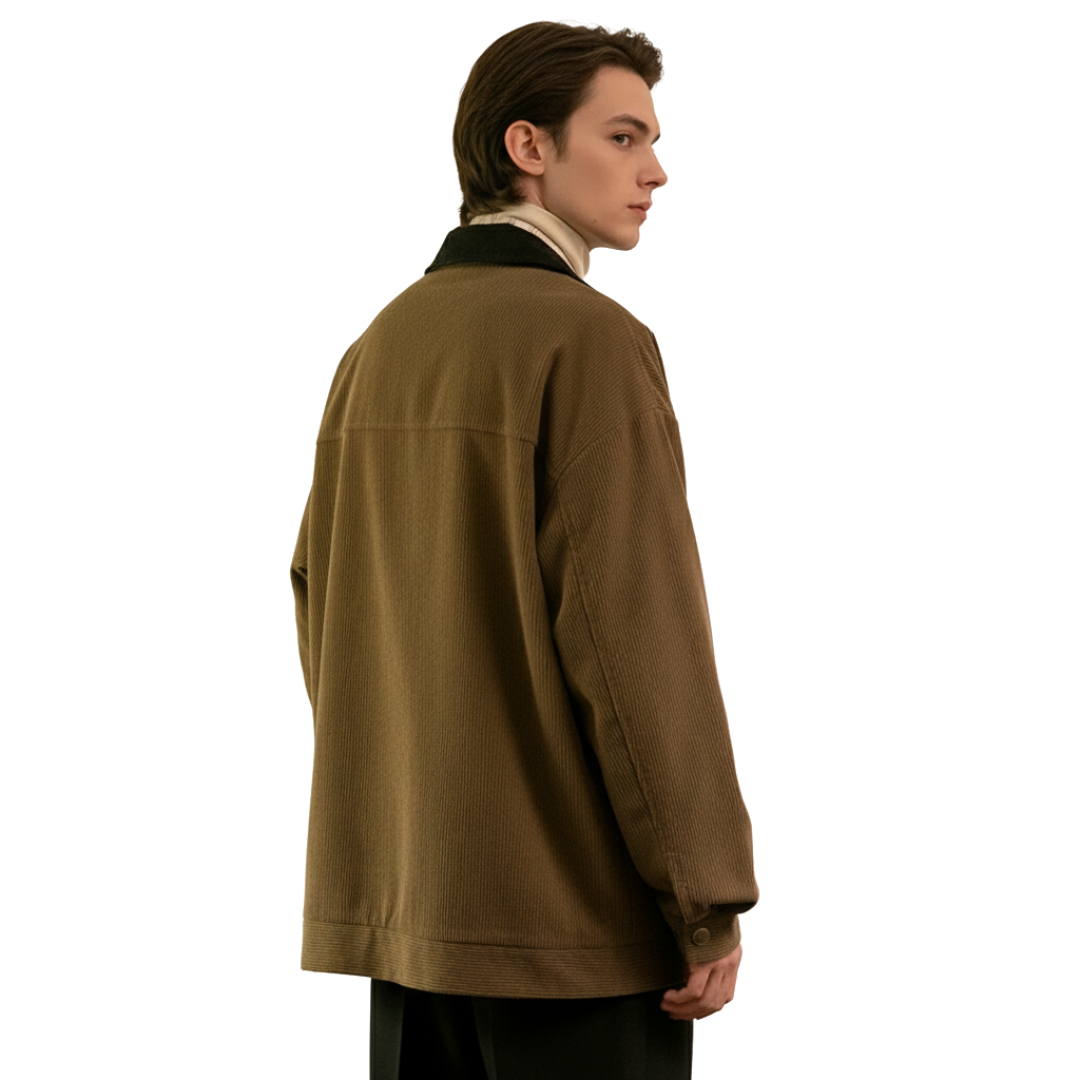 Herren Retro Cord-Bomberjacke – Broadmoor Reißverschlussjacke