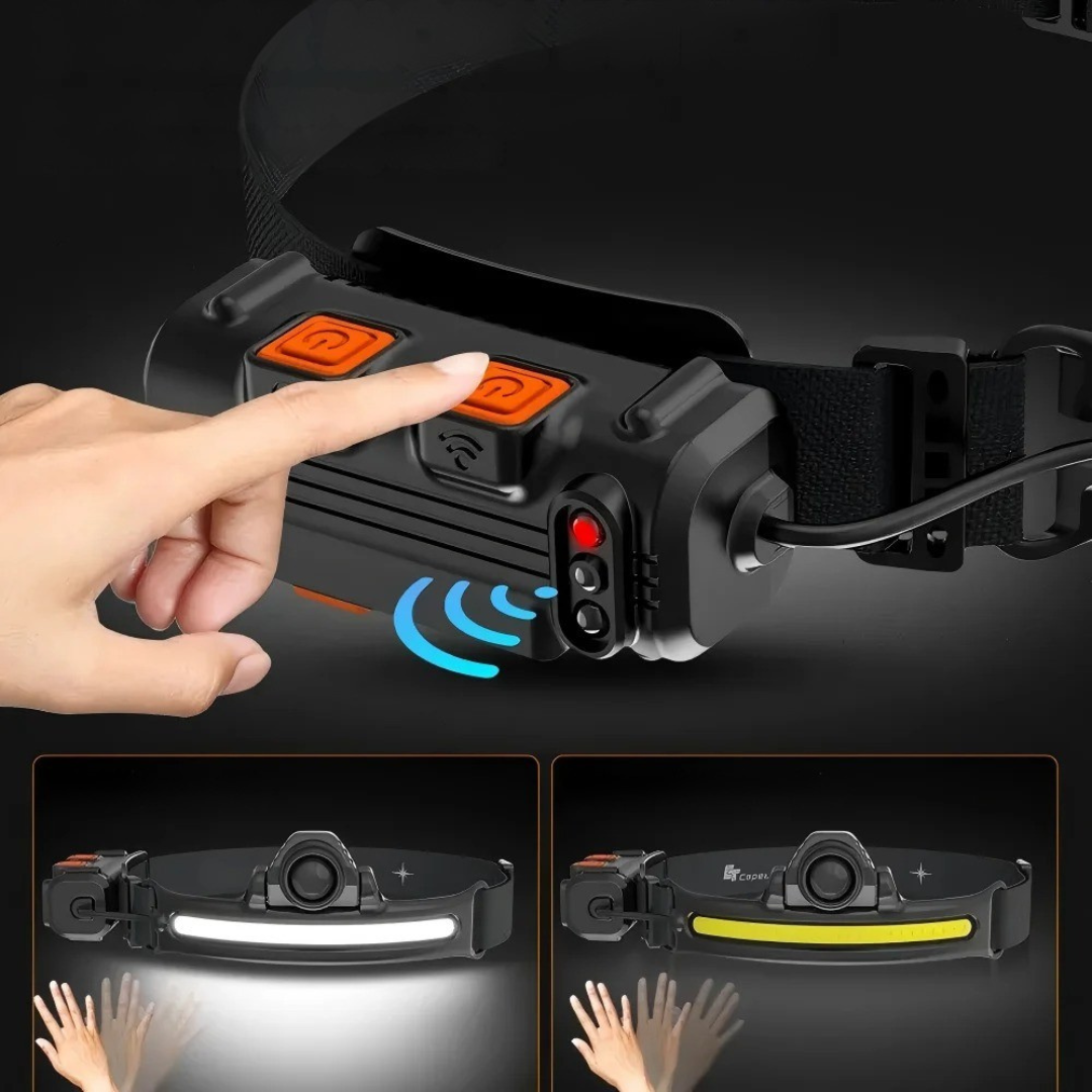 Nordspur | Luminexor Wiederaufladbare LED-Stirnlampe mit Zoomfunktion
