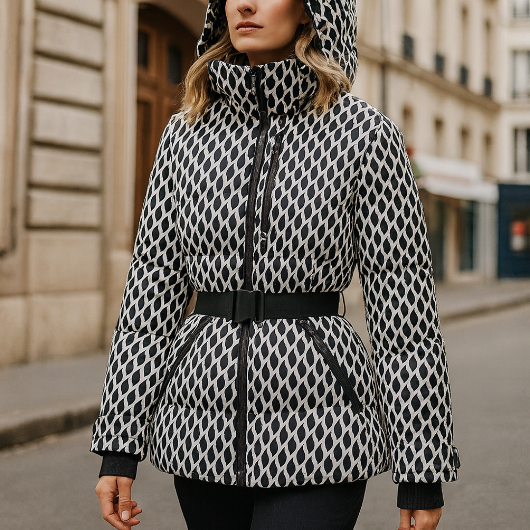 Damen Winterjacke mit Kapuze & Gürtel, winddicht & warm – Nordspur ArcticBelt Coat