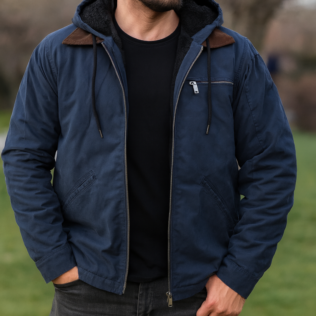 Herbstjacke mit warmer Fleece-Innenseite & Kapuze – Nordspur UrbanHeat