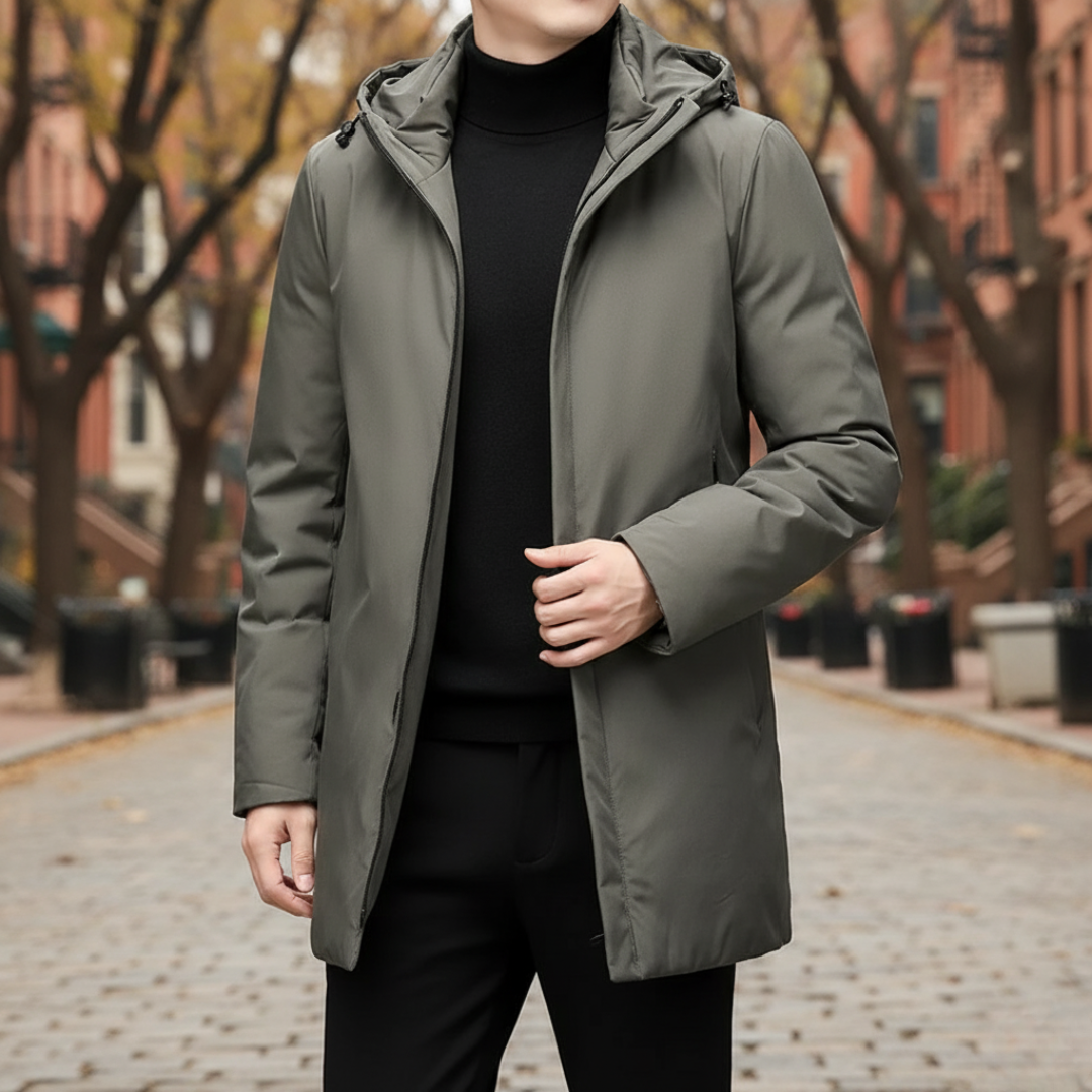 Jacke Herren Winter mit Kapuze & Windschutz – NordShield Parka
