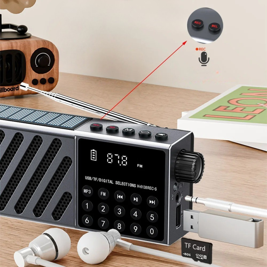 Nordspur | SunTone Tragbares solarbetriebenes Radio