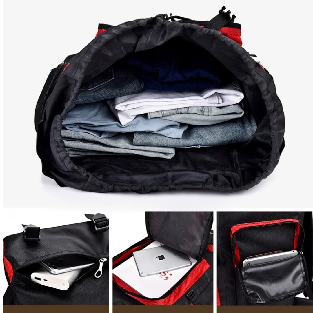 Outdoor-Rucksack 80L wasserabweisend & komfortabel – TrekRidge 80