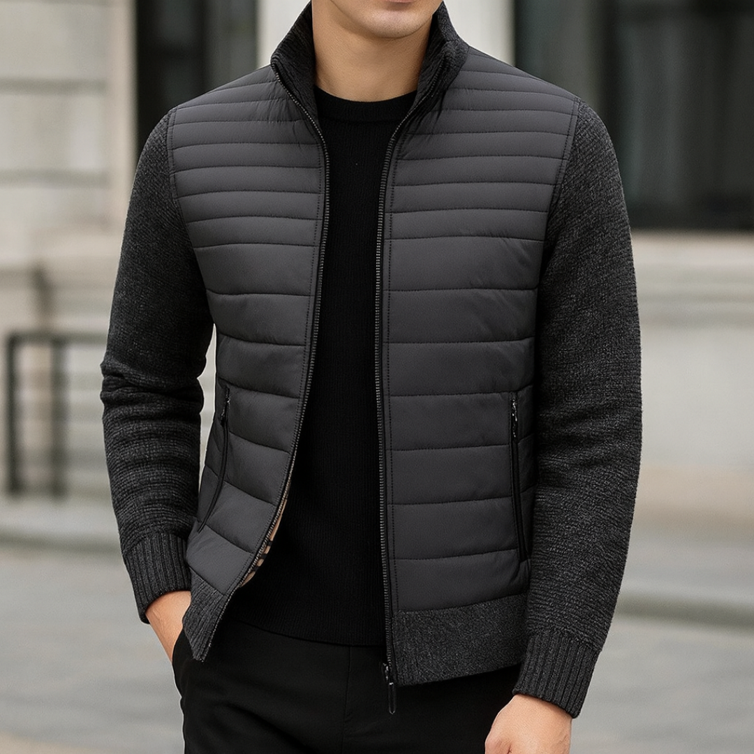 Fleecejacke mit Strickärmeln & warmer Innenfütterung – Nordspur WinterEase