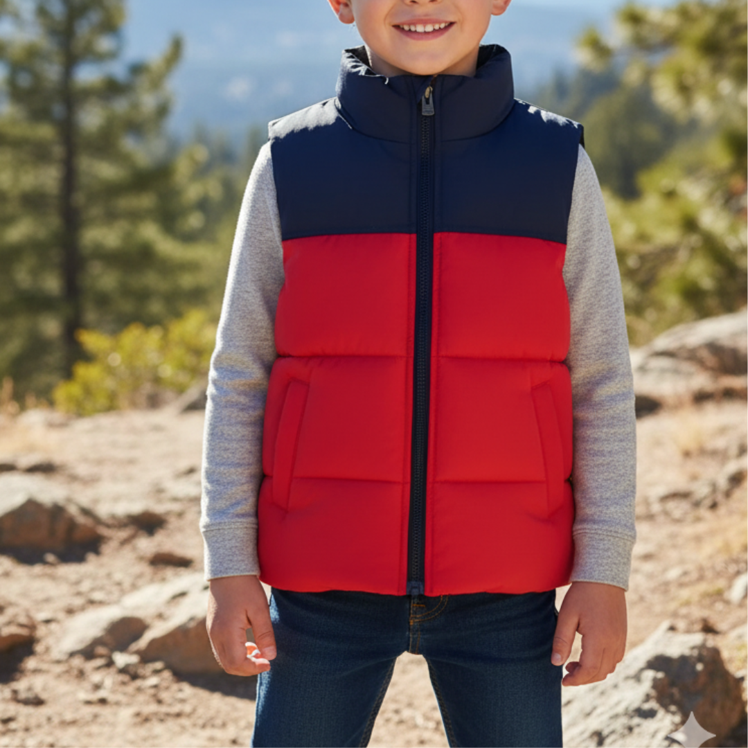 Weste mit warmer Wattierung & Stehkragen – NordFleece Vest