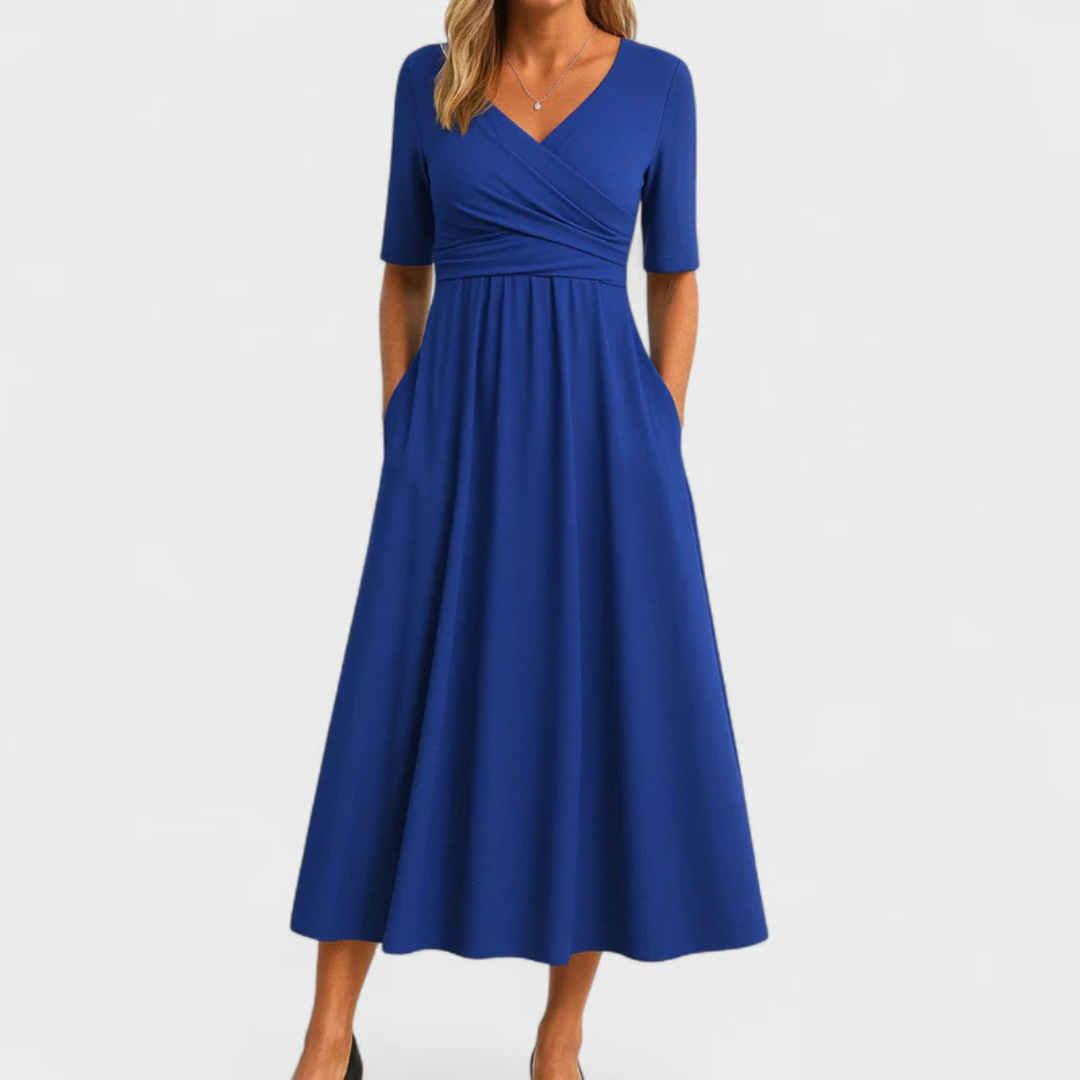 Elegantes Kleid mit Bauchkaschierung