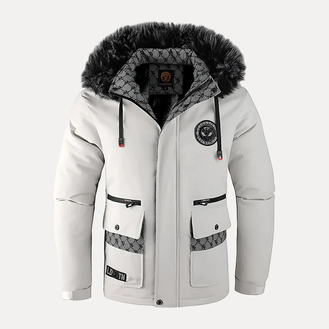 Winter Parka Herren wasserdicht & winddicht mit Kunstfellkapuze – NordFrost Coat
