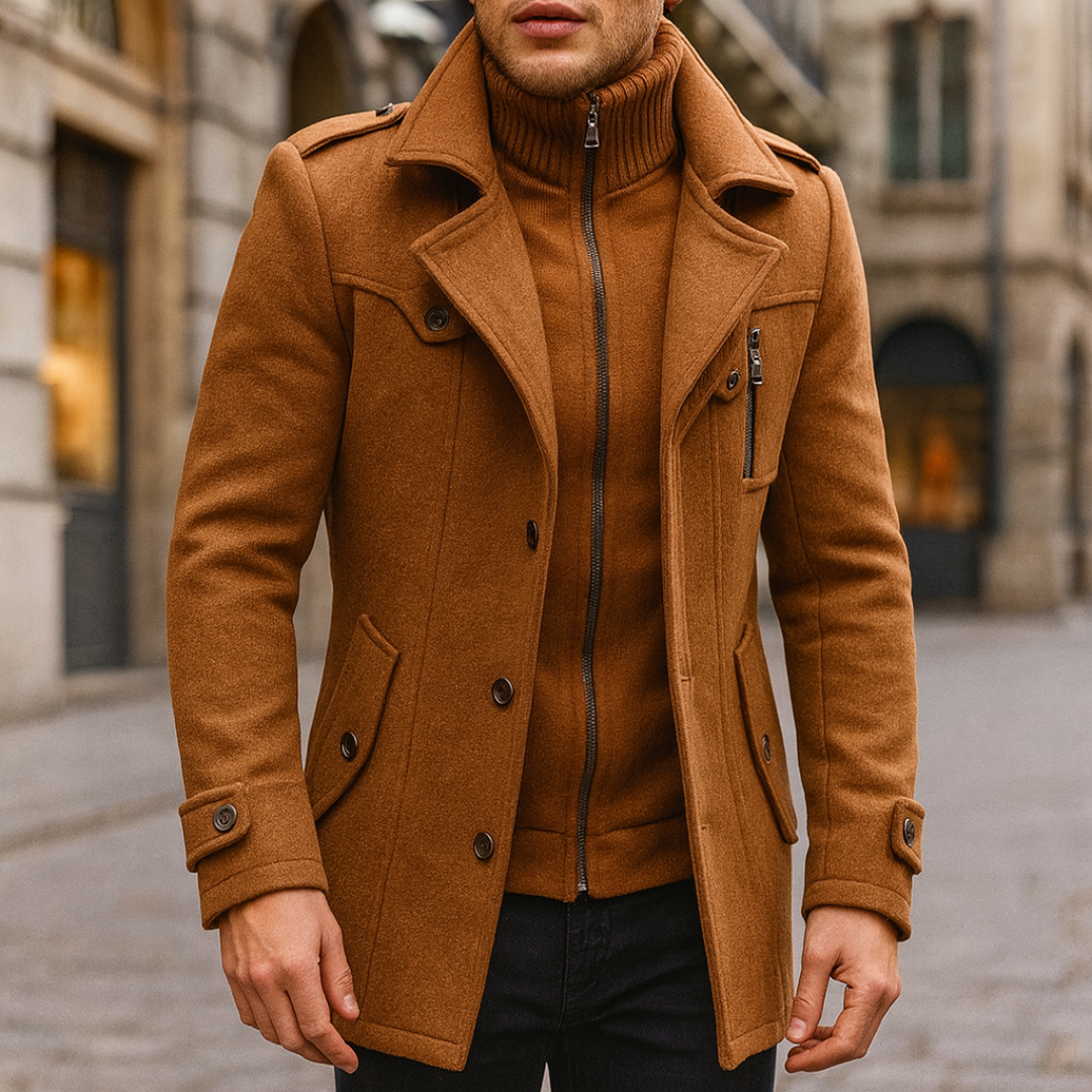Winterjacke Herren mit Stehkragen & Eleganter Passform – NordSpur München Coat