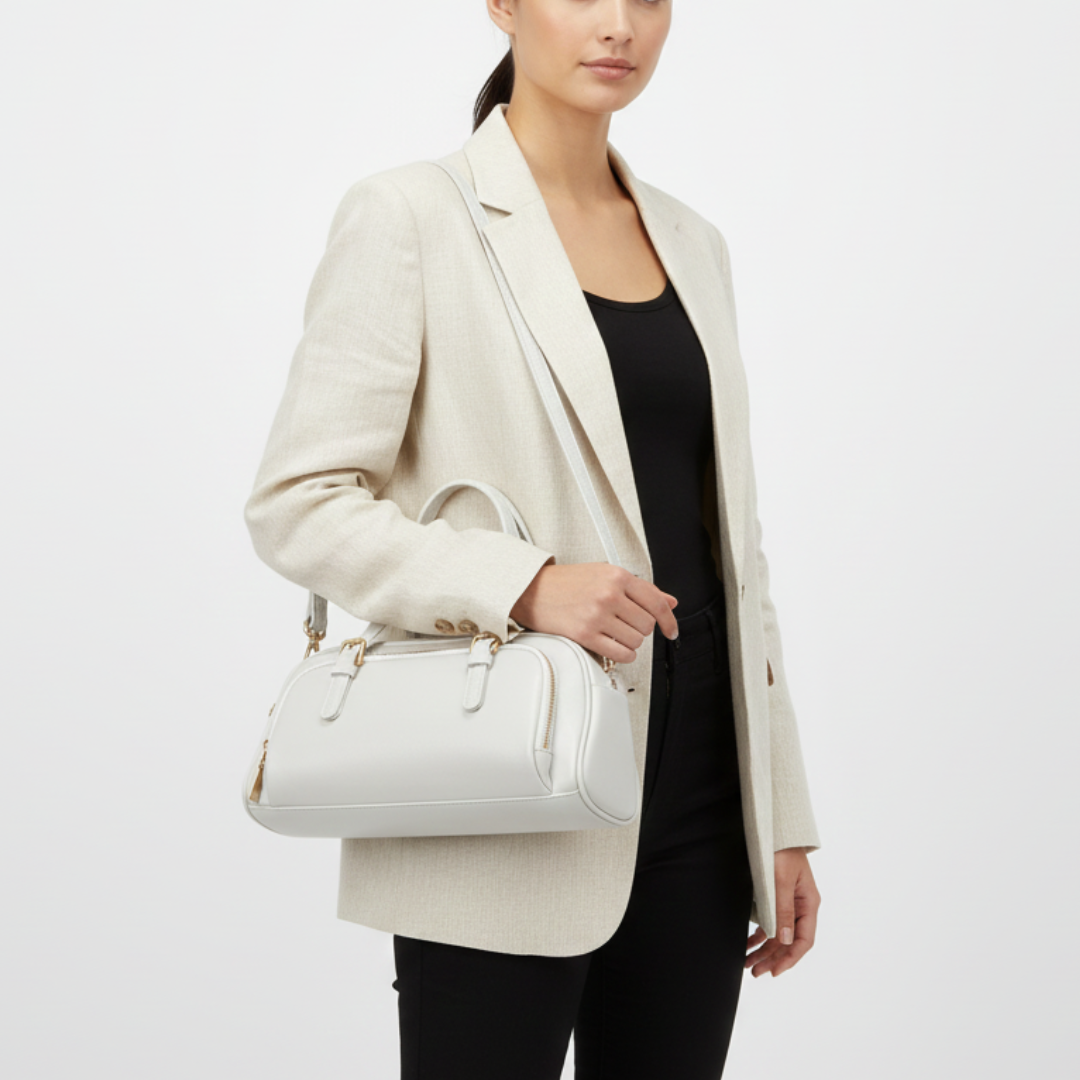 Nordspur | Weiche Schultertasche aus Echtleder
