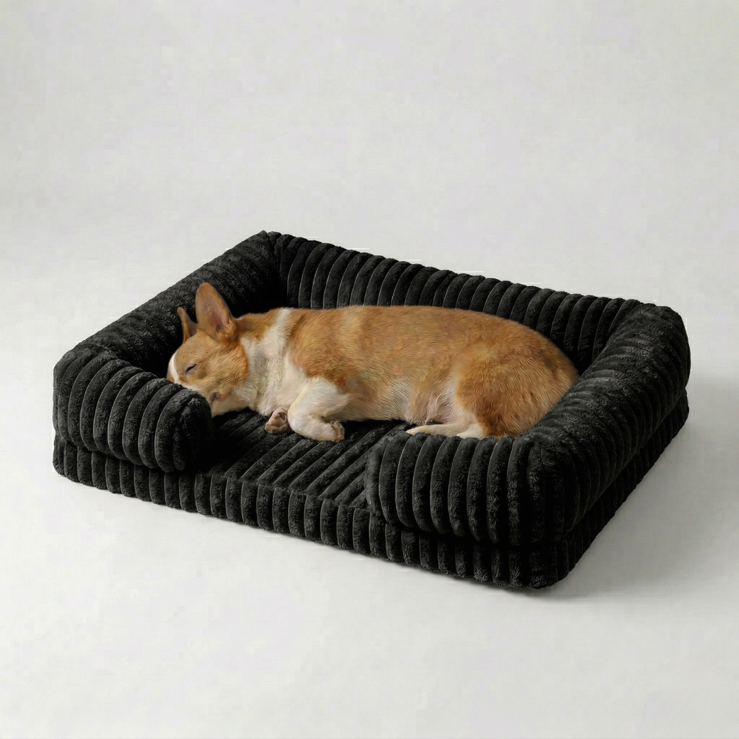 Nordspur | Slumbrex Hundebett im Sofa-Stil mit PP-Baumwoll-Füllung