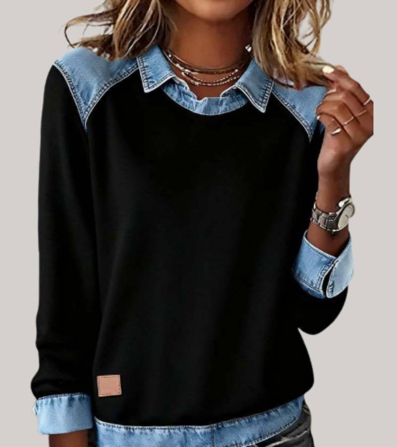Komfortable Denim Sweatshirt