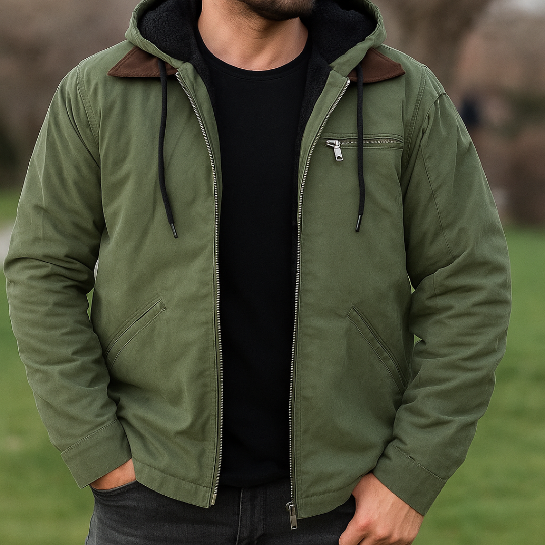 Herbstjacke mit warmer Fleece-Innenseite & Kapuze – Nordspur UrbanHeat