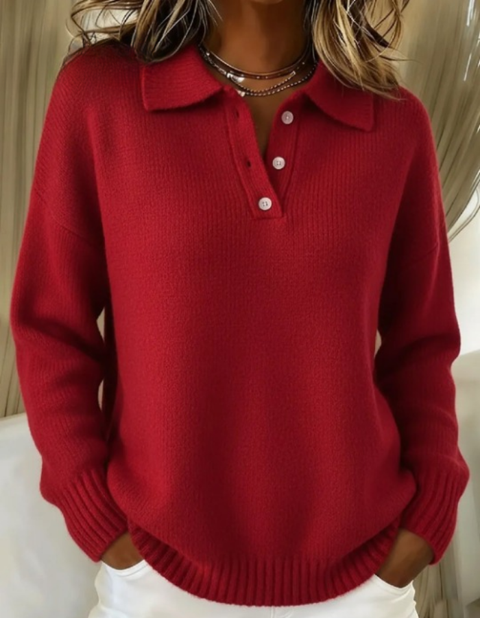 Lässiger Alltags-Polo-Pullover
