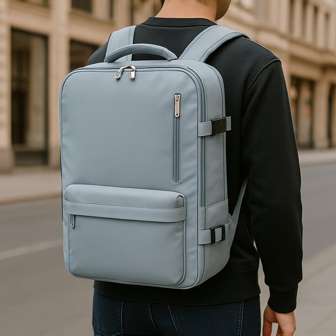 Reisetaschen Rucksack wasserdicht mit USB-Anschluss & Diebstahlschutz – SafeTrip Pack