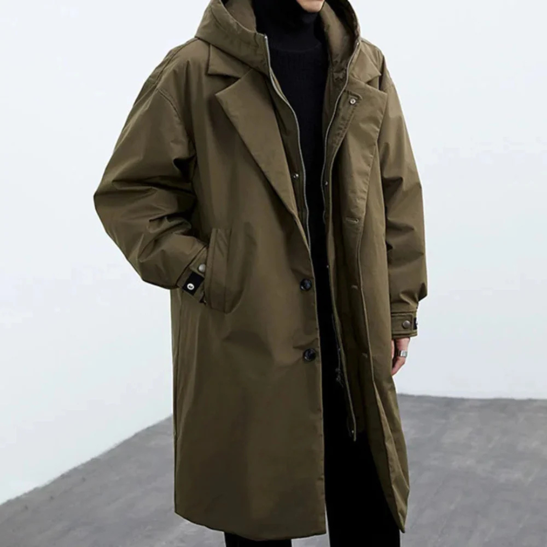 Wind- & Wasserdichte Herbstjacke mit Kapuze – StormGuard Coat