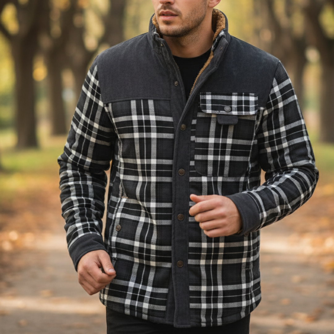 Flanelljacke Herren gefüttert & kariert – NordHaven Lumber Coat