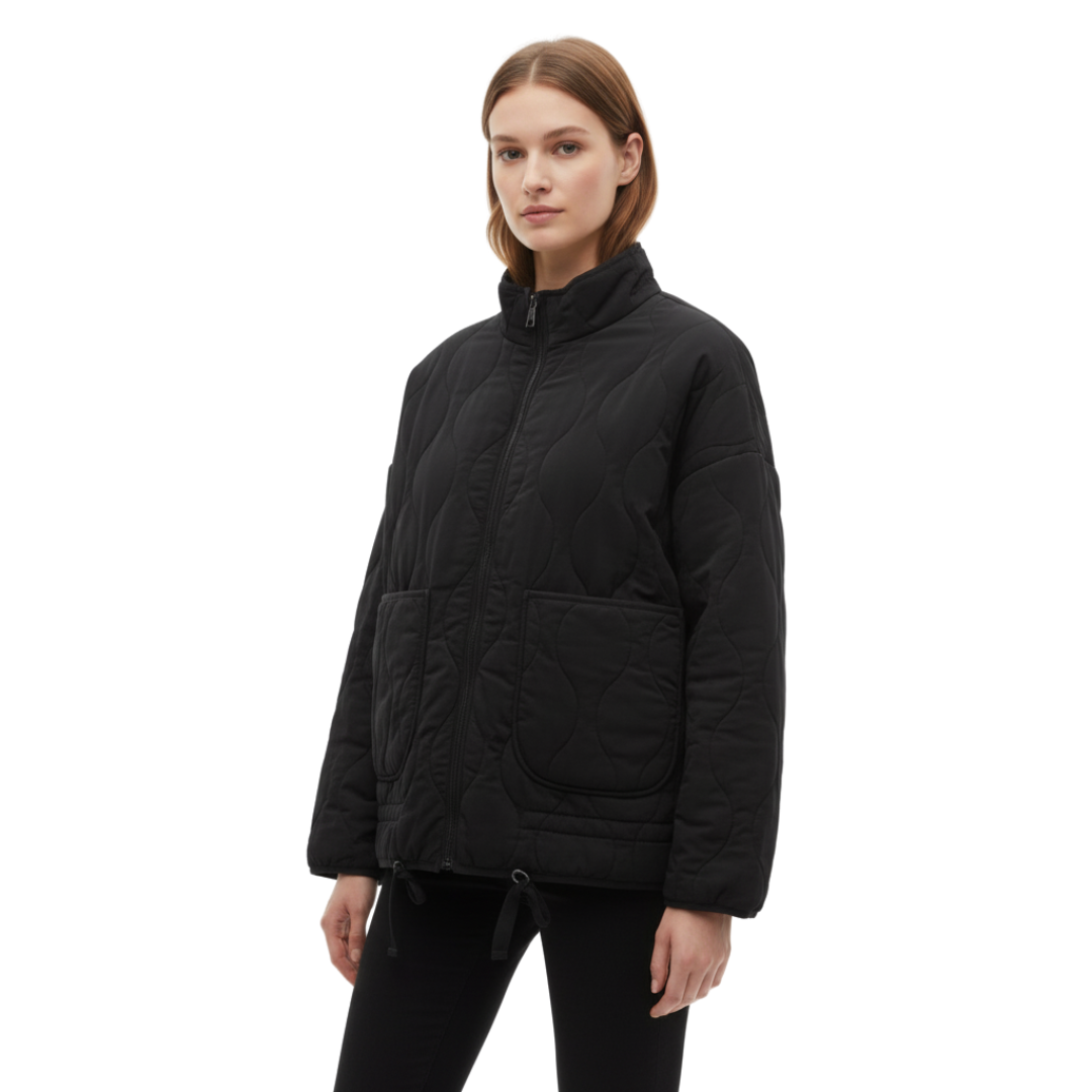 Damen Stepp-Pufferjacke – QuiltEase Warme Baumwolljacke