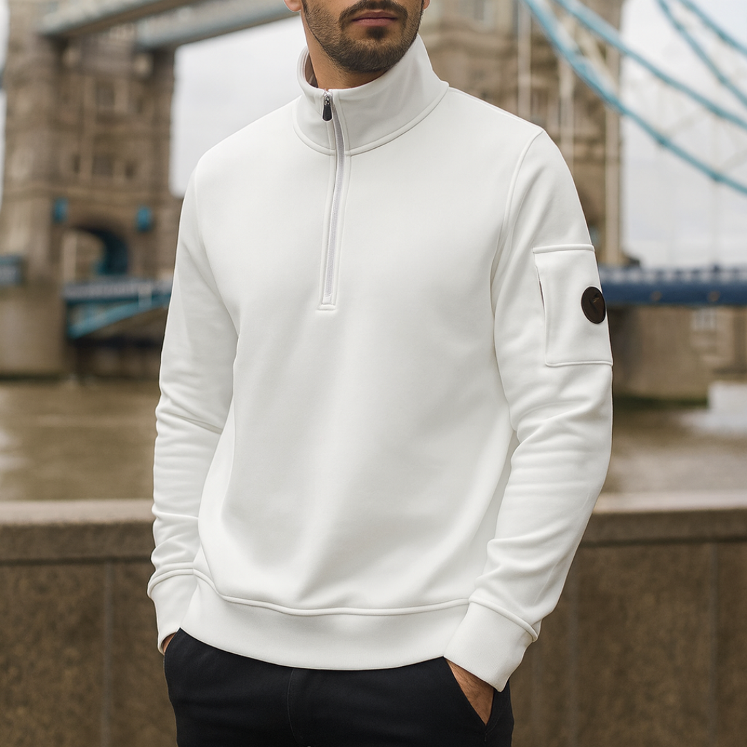 Nordspur | UrbanCore Strickpullover mit Halb-Reißverschluss