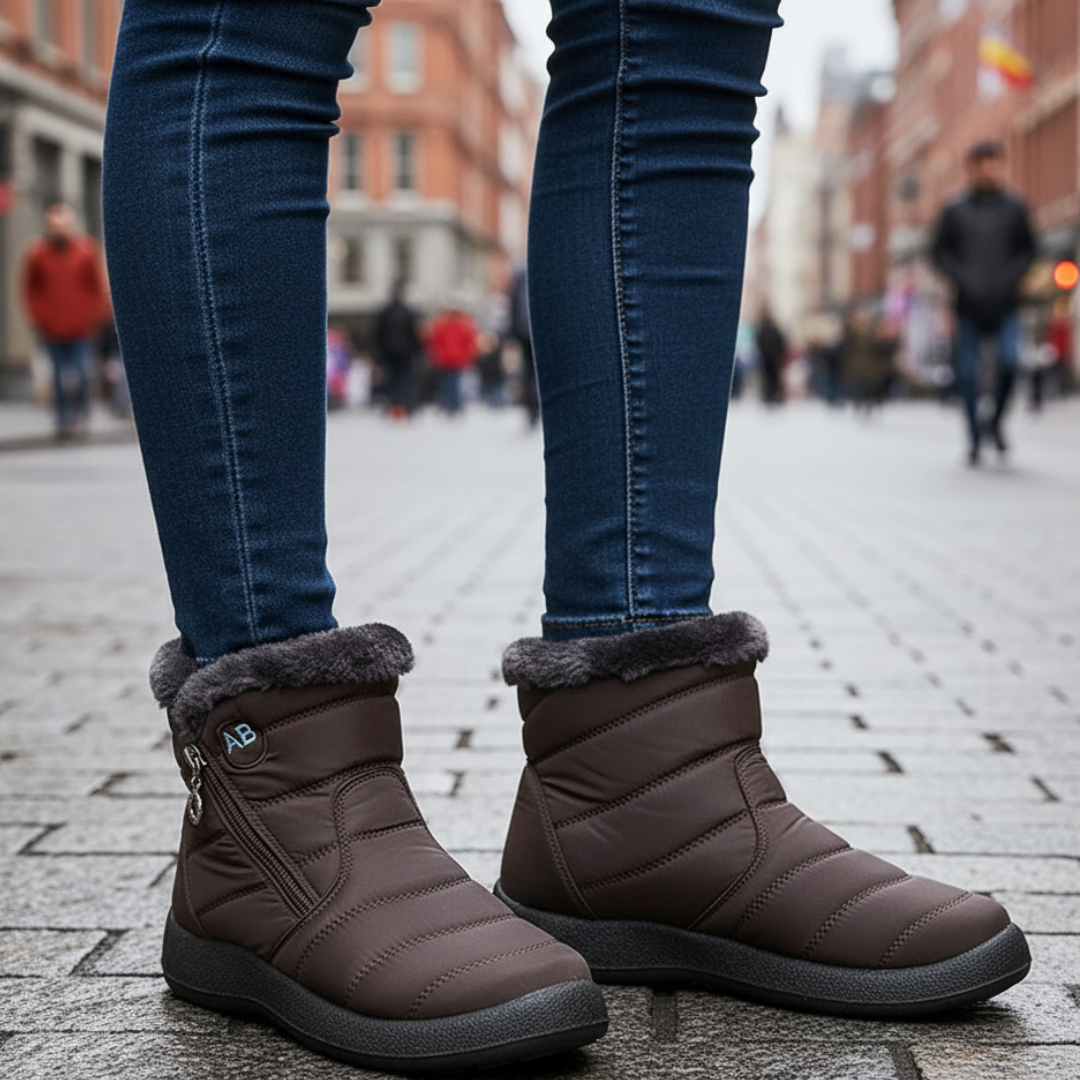 Winterstiefel mit warmem Plüschfutter & rutschfester Sohle – FrostStep Boots