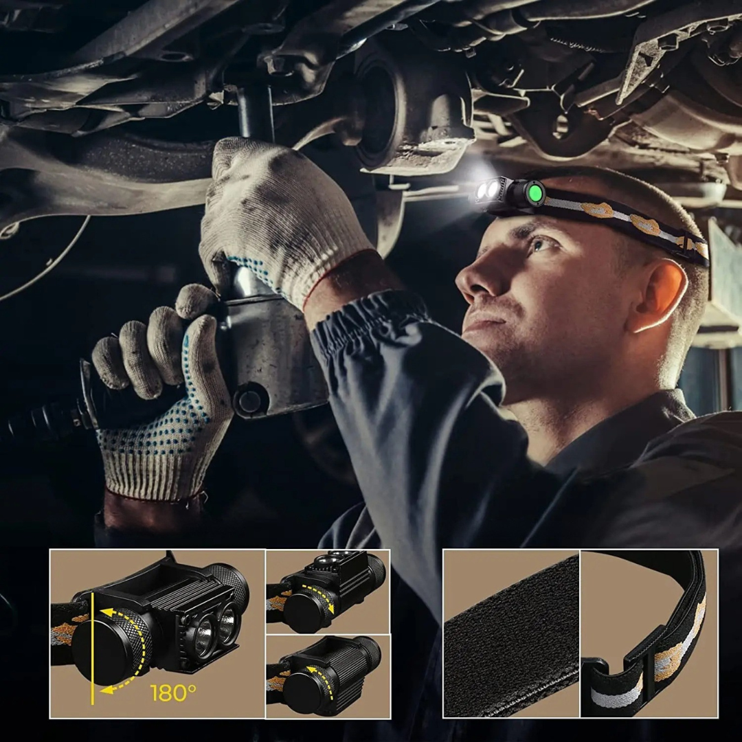 Nordspur | Vigilaro Aufladbare LED-Stirnlampe