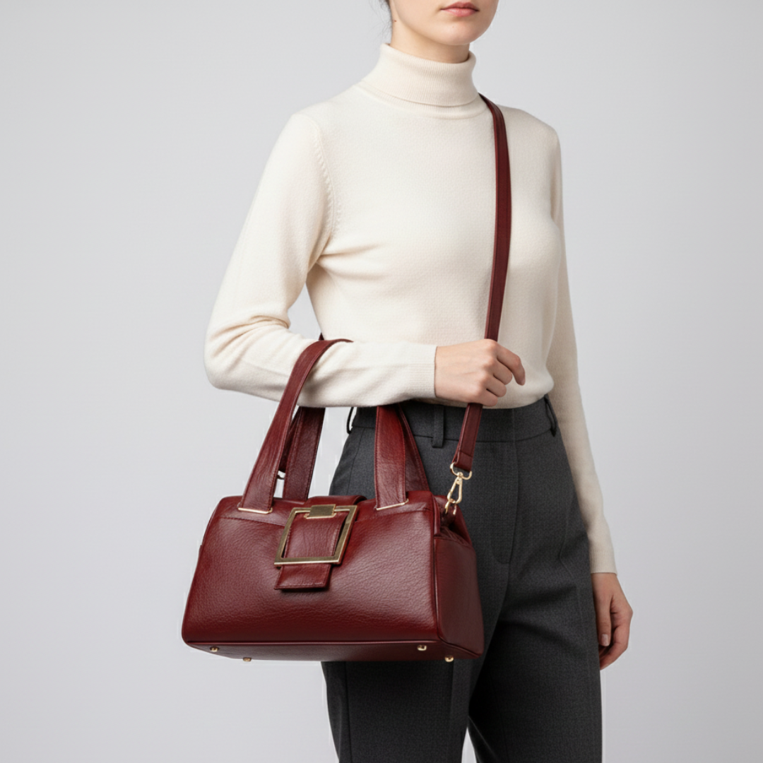 Nordspur | Weiche Mikrofaser-Satchel-Tasche